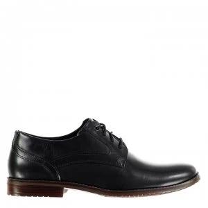 Image of Rockport Smooth Plain Mens Shoes - Black Le