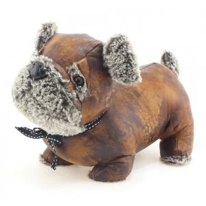 Image of Faux Leather Pug Doorstop