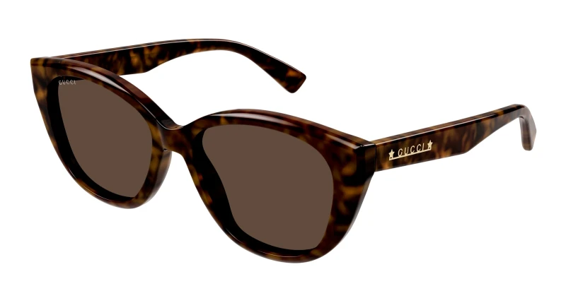 Image of Gucci Cat Eye Havana Brown GG1588S Brown female