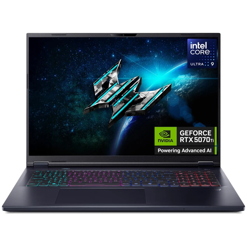 Image of Acer Acer Predator Helios Neo 18 AI 18" Gaming Laptop, Intel Core Ultra 9 275HX, 16GB DDR5, 1TB SSD Gen4, 18" WQXGA IPS 240Hz DCI-P3 100% DDS, NVI
