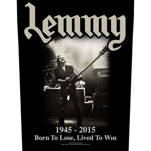 Image of Lemmy - Lived to Win Back Patch