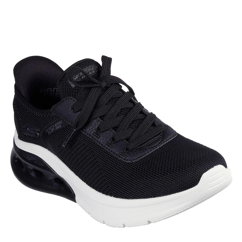 Image of Skechers Womens Bobs Arc Waves Runners Black/White female 7 (40)