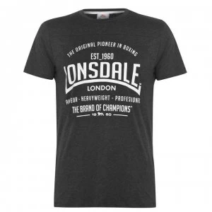 Image of Lonsdale T Shirt Mens - Charcoal M