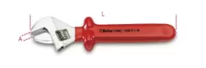 Image of Beta Tools 110 MQ250 VDE 1000V Insulated Adjustable Wrench w Scale 250mm