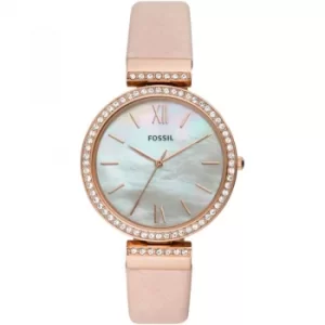 Image of Fossil Madeline Blush Leather Watch