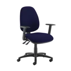 Image of Dams MTO Jota High Back Operator Chair with Adjustable Arms - Slip Grey