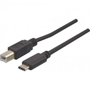 Image of Usb 2.0 B To C Cable Black 1m