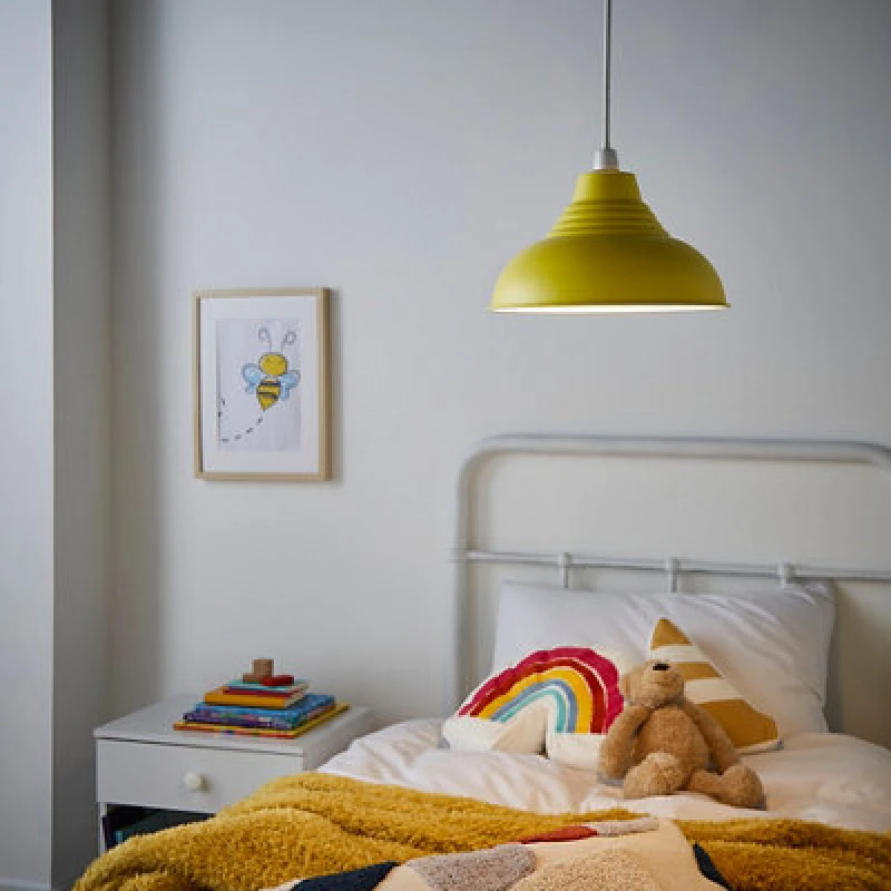 Image of BHS Lighting Glow Dome Easy Fit Light Shade Yellow