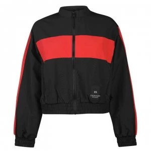 Image of CALVIN KLEIN PERFORMANCE Calvin Womens Zipped Hoodless Wind Jacket - Black 007