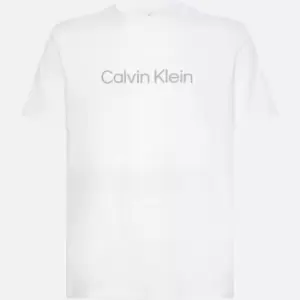 Image of Calvin Klein Performance Mens Logo T-Shirt - Bright White - S - M
