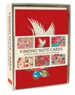 Image of kimono note cards 6 blank note cards and envelopes 4 x 6" cards in a bo