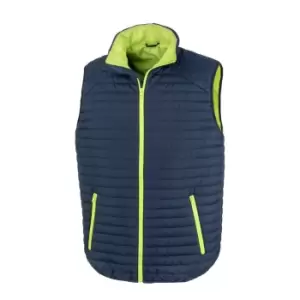 Image of Result Unisex Adult Gilet (L) (Navy/Lime Green)