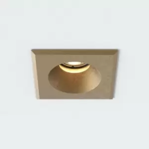 Image of Astro Solway Coastal Outdoor Square Recessed Downlight Solid Brass IP65, GU10