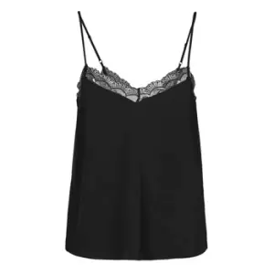 Image of Naf Naf H-TOP womens Blouse in Black - Sizes UK 6,UK 8,UK 10,UK 12,UK 14,UK 16