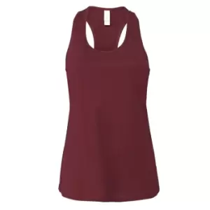 Image of Bella + Canvas Womens/Ladies Racerback Tank Top (M) (Maroon)