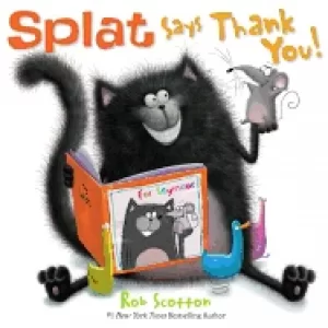 Image of splat says thank you
