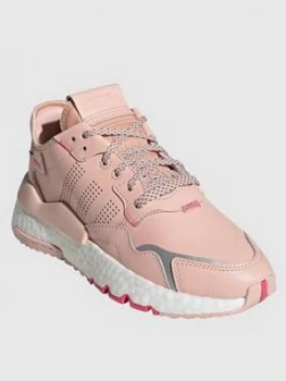 Image of adidas Originals Junior Nite Jogger Trainers - Pink, Size 5