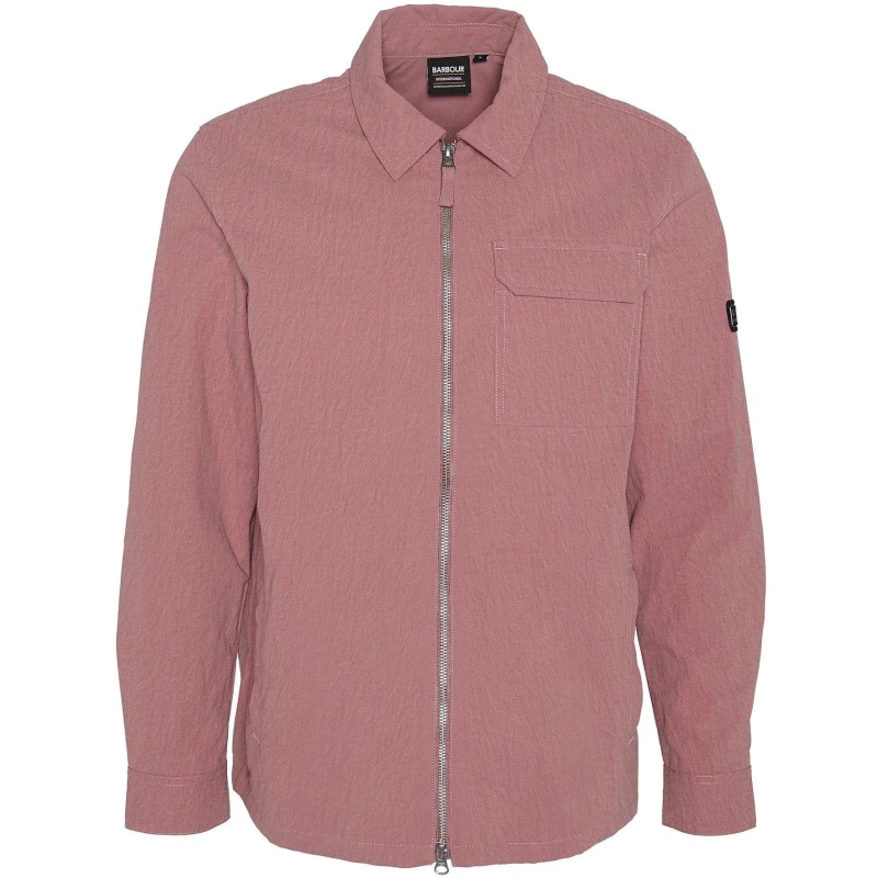 Image of Barbour International Maze Peached Overshirt - Pink Pink 2XL