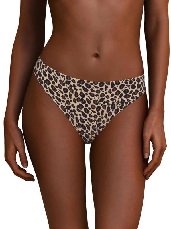 Image of Chantelle Womens SoftStretch Thong in Brown Brown Female One Size