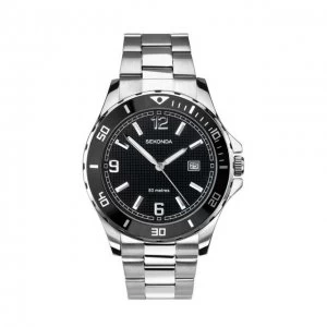 Image of Sekonda Black And Silver Watch - 1513