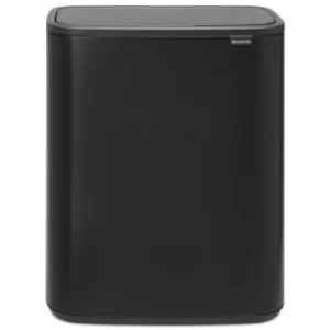 Image of Brabantia Bo Touch Bin 2x30 Litre Matt Black