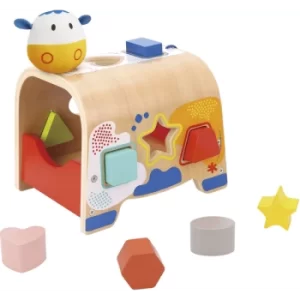 Image of Wooden Cow Shape Sorter