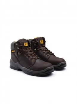 Image of CATERPILLAR Brown Striver Lace Up Injected Safety Boot - 12