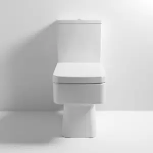 Image of Bliss Close Coupled Toilet Push Button Cistern - Excluding Seat - Nuie