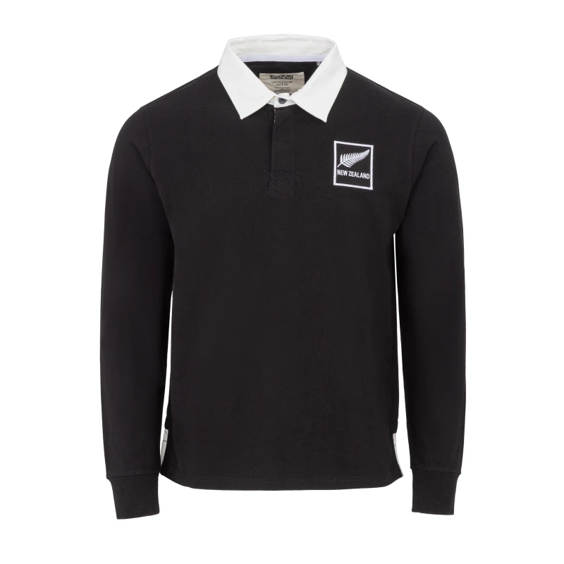 Image of KooGa Vintage Long Sleeve Rugby Shirt Mens New Zealand male Small