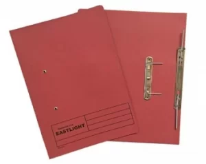 Image of ValueX Transfer Spring File Manilla Foolscap 285gsm Red (Pack 25)