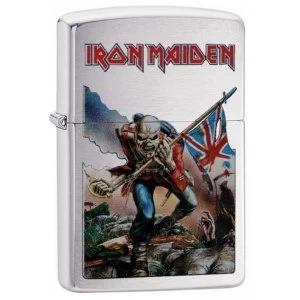 Image of Zippo Iron Maiden Eddie the Head Brushed Chrome