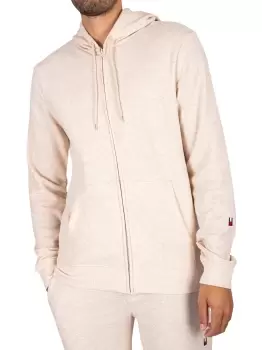 Image of Lounge Sleeve Logo Zip Hoodie