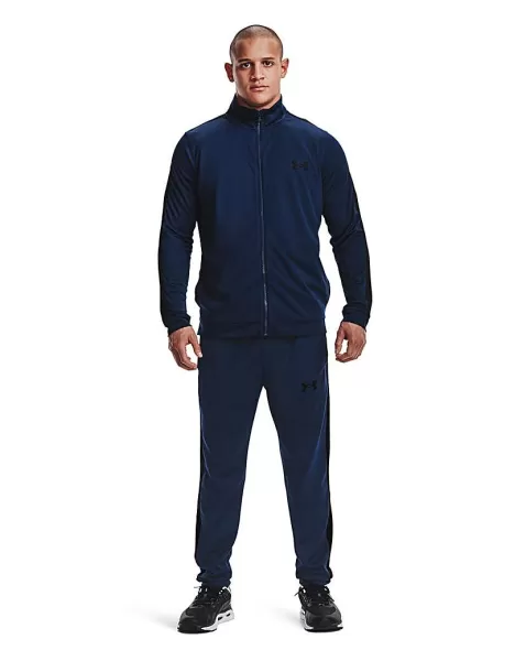 Image of Under Armour Training Knit Tracksuit - Navy/Black Size M Men