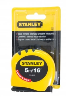Image of Stanley 5m Leverlock Tape Measure