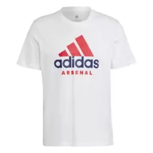 Image of adidas Arsenal DNA T-Shirt Mens - White