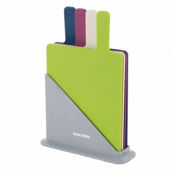 Image of Salter Multi-Coloured Chopping Board - Set of 4