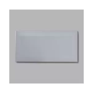 Image of Grey Bevelled Wall Tile 10 x 20cm - Metro