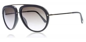 Image of Tom Ford Stacy Sunglasses Matte Black 02T 57mm