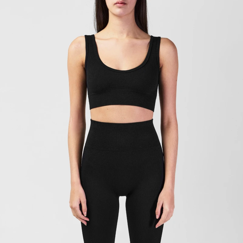 Image of Miso Crop Top Womens - Black 6