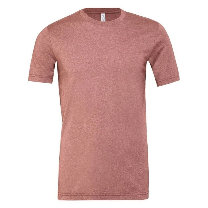 Image of Bella + Canvas Mens Heather Cvc Short Sleeve T-Shirt in Mauve Size: XS Mauve Male XS
