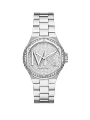 Image of Michael Kors Lennox Ladies Traditional Watch Stainless Steel, Silver, Women