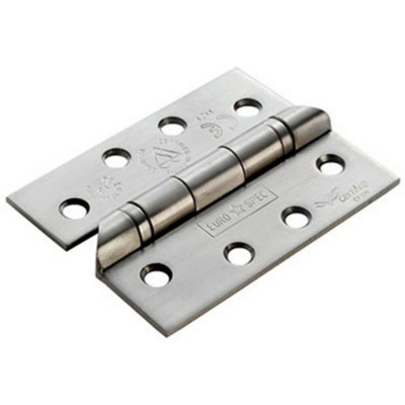 Image of Loops PAIR 102 x 76 x 3mm 13 Ball Bearing Hinge Stainless Steel Interior Door Metallics