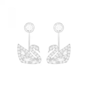 Image of Ladies Swarovski Silver Plated Swan Lake Bracelet