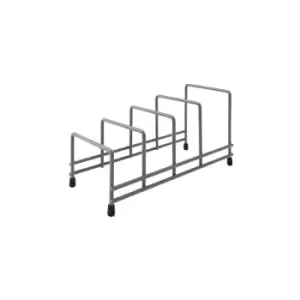 Image of Delfinware Wireware Grey Plate Storage Rack