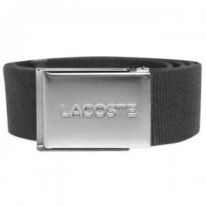 Image of Lacoste Lacoste Woven Mens Belt - Black 031