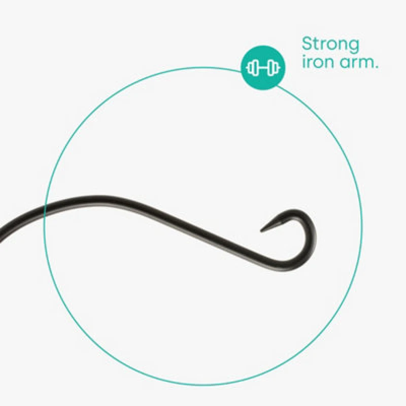 Image of LIVIVO 12" Swivel Hanging Basket Bracket Metallic Silver