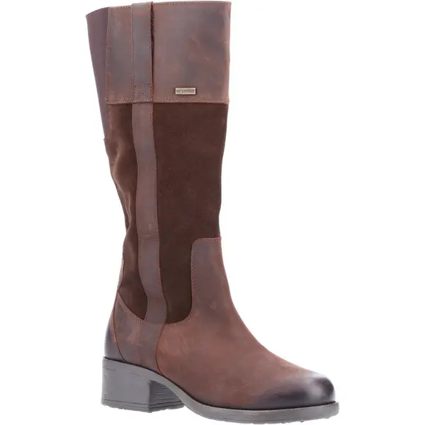 Image of Hush Puppies Womens Samara Knee High Leather Boots UK Size 7 (EU 41)