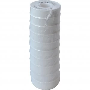Image of Faithfull PTFE Tape Pack of 10 White 12mm 12m