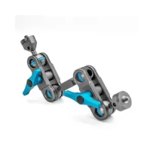 Image of Two-section magic arm with extension rod and ball ends with 1/4&amp;quot;-20 screw mounts - Space Grey