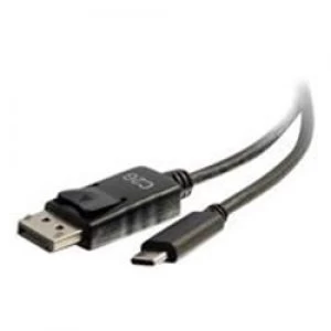 Image of C2G 2.7m (9ft) USB C to DisplayPort Adapter Cable 4K - Black